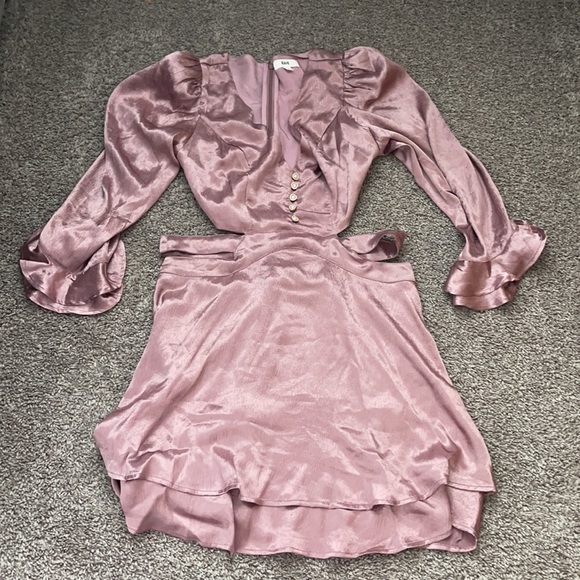 RAHI Luster Champagne Minidress Size XL - Picture 2 of 13